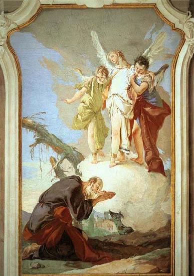 Giovanni Battista Tiepolo The Three Angels Appearing to Abraham France oil painting art